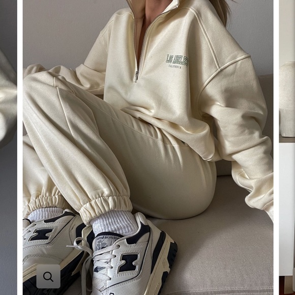 Beige Botany Butter Yellow Sweatpant Set - Picture 3 of 6